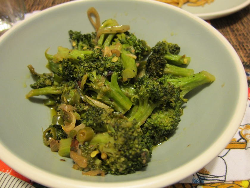 A new favorite Brocolli cooked with anchovies by Harini